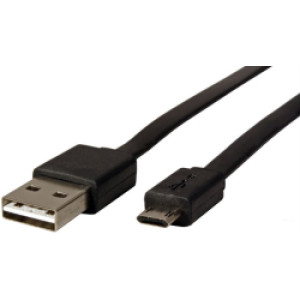 Roline USB2.0 kabel TIP A(M) na Micro B(M), obostran, 1.0m, crni  / 11.02.8765